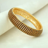 GoldPlatedRubyStoneStuddedDesignerBangle