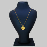 Gold Plated Round Sri Guruvayoorappan Pendant