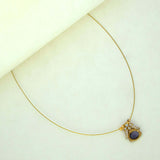 Elegant Invisible Chain CZ Victorian Pendant Necklace