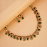 Antique Kemp Stone Floral Necklace Set