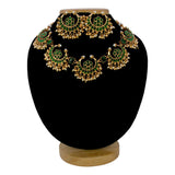 Matte-Finish-Chandbali-Green-Kemp-Necklace-Set