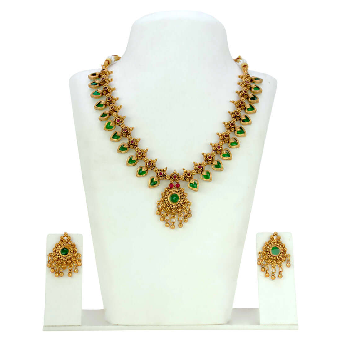 Matte-Gold-Plated-Palakka-Model-Choker