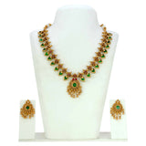 Matte-Gold-Plated-Palakka-Model-Choker