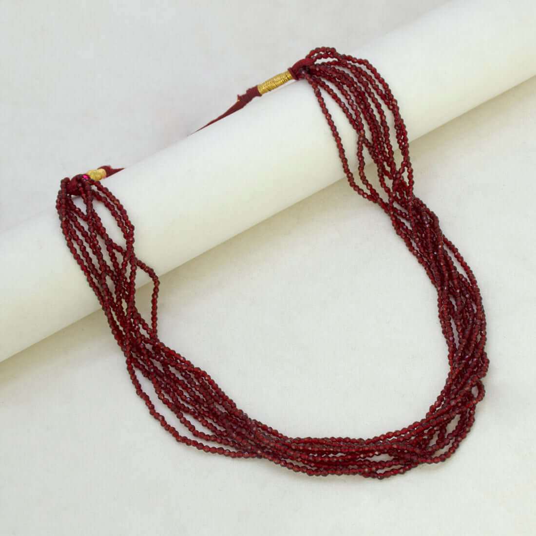 Multi-Layered-Maroon-Crystal-Fashion-Necklace