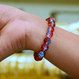 Multicolor-Crackle-Red-Crystal-Beaded-Bracelet