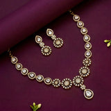 Victorian Party Wear CZ Stone Necklace Set
