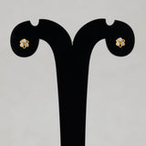 Simple Stone Flower Studs for Second Lobe, Nose & Kids