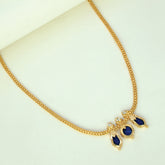 Simple Three Petal Gold-Plated Nagapadam Necklace