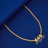 Simple Three Petal Gold Plated Mango Necklace