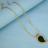 Traditional Gold-Plated Mango Pendant Chain