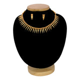 Traditional Antique Matte Jasmine Spike Necklace Set