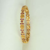 Trendy Gold Plated Designer Stone Bangle