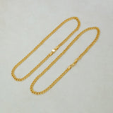 Classic Gold Plated Double Link Curb Chain Anklets - K Supreme