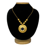 Classic Gold Plated Enamel Pendant Necklace - K Supreme