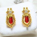 Classy Designer Nagapadam CZ Stone Ear Studs - KSupreme