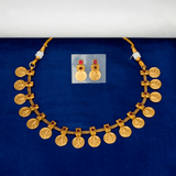 Contemporary Antique Lakshmi Kasu Necklace Set - K Supreme