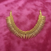 Contemporary Gold Plated Jasmine Buds Spike Necklace