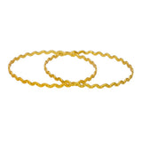 Daily Wear Gold Plated Zigzag Bangles - K Supreme