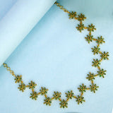Dazzling Gold Plated Semi - precious Stone Necklace - K Supreme
