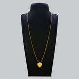 Designer Small Gold Plated Heart Om Thali Pendant - K Supreme