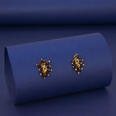 Elegant Gold Plated Crystal Cluster Hanging Earrings - K Supreme