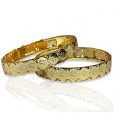 Elegant Gold Plated Head Coin Cash Bangles