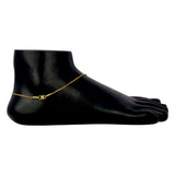 Elegant Thin Gold Plated Delicate Box Chain Anklets - K Supreme