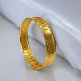 Expand Elegant Gold Plated Head Coin Bangle Kasuvala - KSupreme