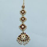 Four Step Kemp Stone Maang Tikka Nethichutti