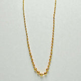 Gold Plated Ball Chain Necklace - K Supreme
