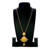 Gold Plated Designer Pendant Beaded Long Chain - KSupreme