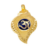 Gold Plated Om Thali Conch Shell Design Pendant - K Supreme