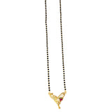 Gold Plated Peacock Pendant Mangalsutra Chain