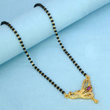 Gold Plated Peacock Pendant Mangalsutra Chain