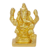 Gold Plated Small Ganesha Idol
