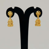 Gold - Plated Small Nest Jhumka Earrings - K Supreme