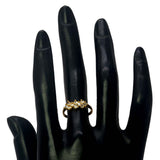 Gold Plated Stunning CZ Stone Ladies Finger Ring - K Supreme
