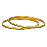 Golden Daily Wear Thin Bangles - K Supreme