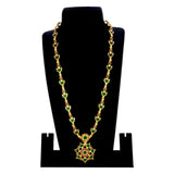 Kerala Traditional Floral Pendant Palakka Long Necklace