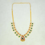 Kerala Traditional Gold Plated Mango Necklace - 7 Stones - K Supreme