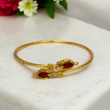Kerala Traditional Gold Plated Open Nagapadam Bracelet - KSupreme