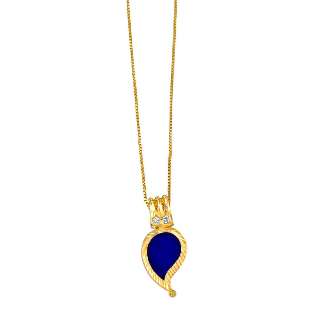 Kerala Traditional Medium Gold - Plated Mango Pendant - K Supreme