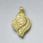 Conch Design Traditional Gold Plated Om Pendant