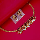 matte-gold-finish-kemp-and-pearls-lotus-necklace-set