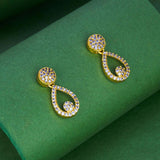 Premium Fashion Tear Drop Design Stone Earrings - K Supreme