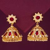 Premium Gold Plated Big Nagapadam Jhumka Earrings - KSupreme