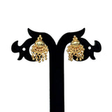 Pretty Gold Plated Beads Hanging Ear Studs - KSupreme