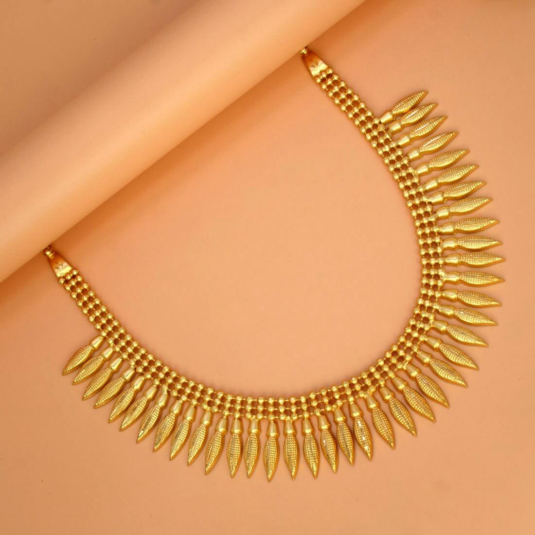 Royal Gold Plated Kerala Mullamottu Necklace - K Supreme