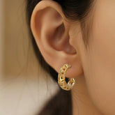 Small Gold Plated Mini Hoop Earrings For Kids - K Supreme