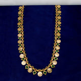 South Indian Gold Plated Lakshmi Kasu Palakka Mala - K Supreme